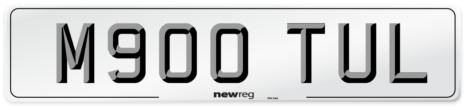 M900 TUL Number Plate from New Reg